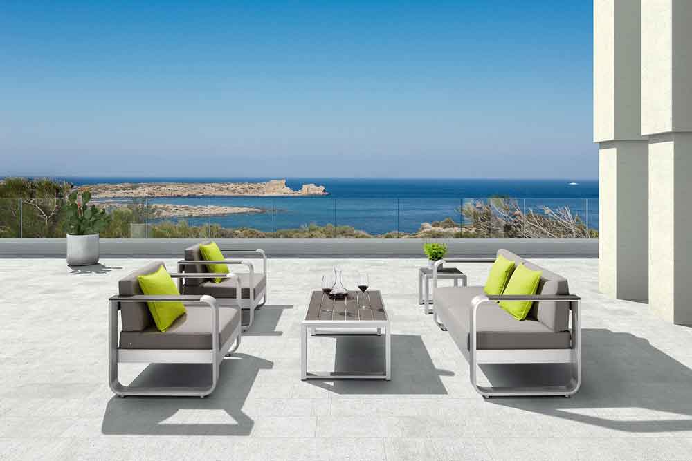 Villa Furniture Modern Outdoor Sofa With Aluminum Frame - Fairy