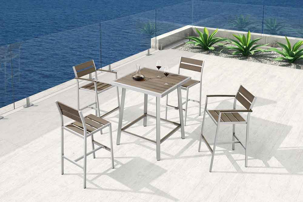 Contract Furniture Outdoor Tall Tables Bar Height Patio Furniture - Troy
