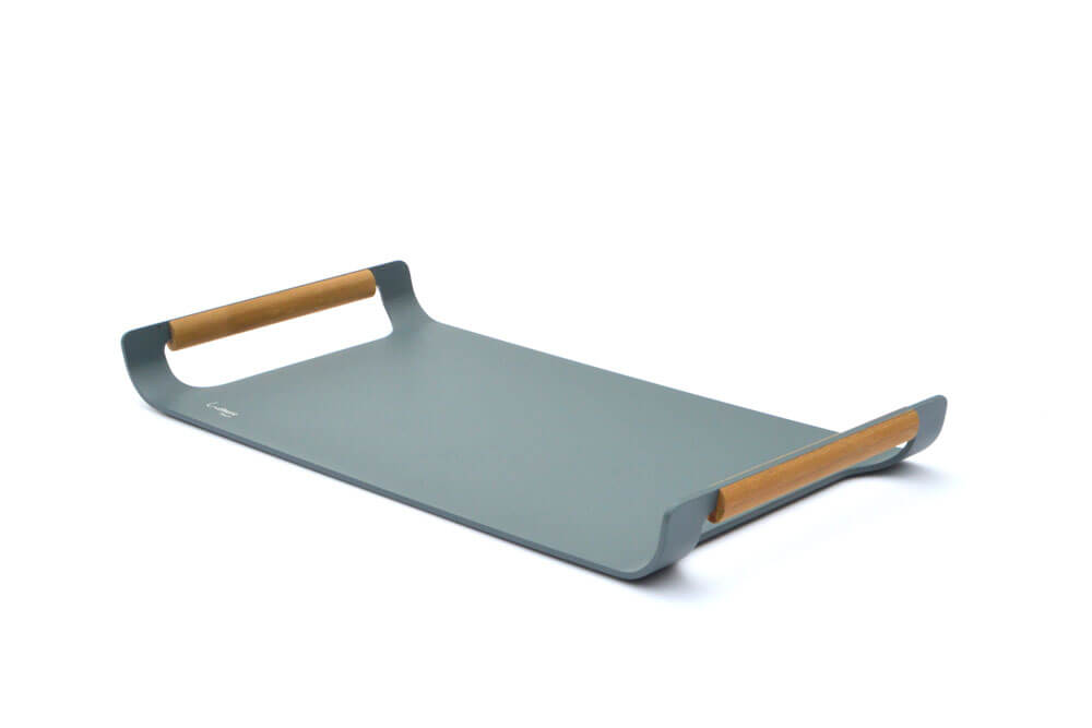 Modern Outdoor Serving Tray With Handles - Saga