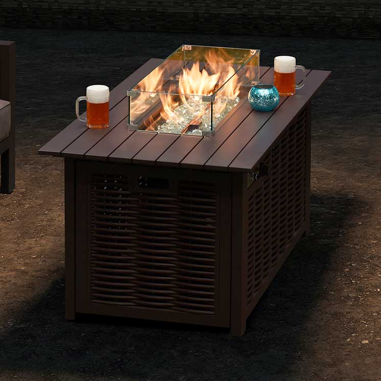 gas patio table