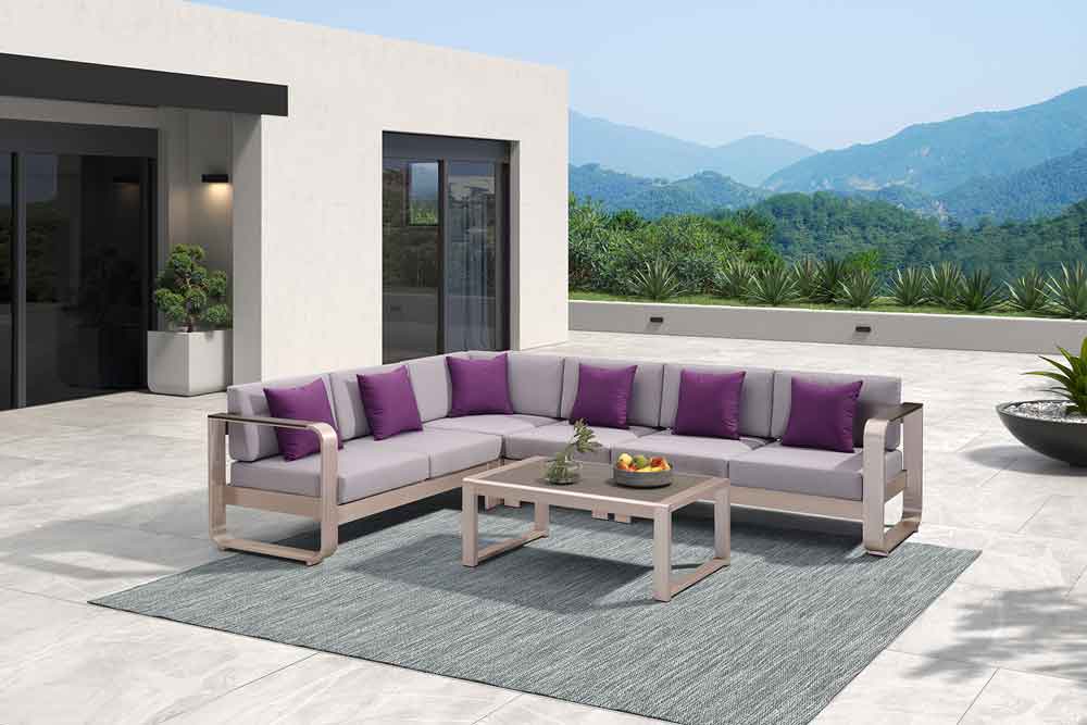 Aluminum Outdoor Furniture Couch Deep Outdoor Sofa For Project - Fairy